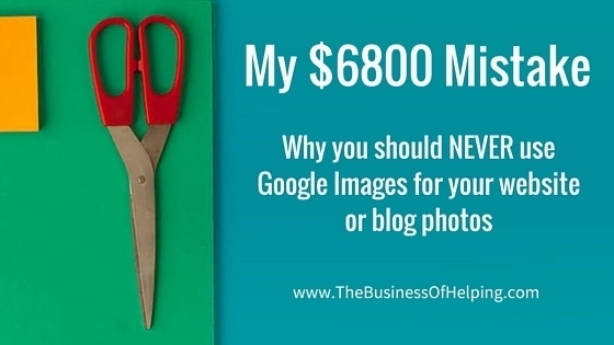 Why you should never use Google images for your website or blog photos